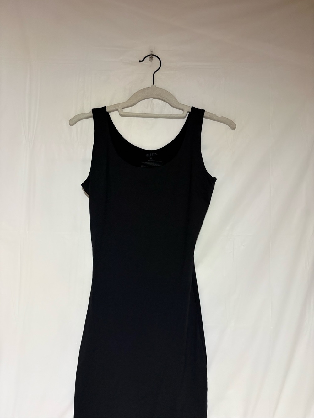 Assets by Spanx Black Sleeveless Mini Bodycon Dress/Slip - Picture 3 of 8
